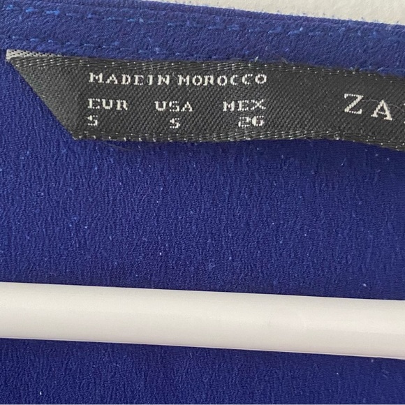 Zara basic blue top - Picture 3 of 3